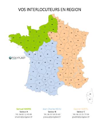 Carte des commerciaux